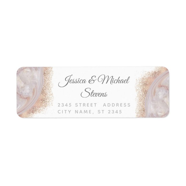 Perlgoldmarmor der Rose agate Kalligraphie (Vorne)