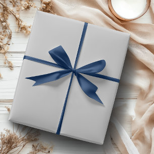 Perlgrau einfarbig Klassisch Elegant Geschenkpapier