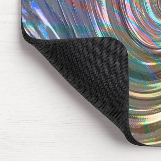 Perlgrün oder metallisch, beige bis lila mousepad (Ecke)