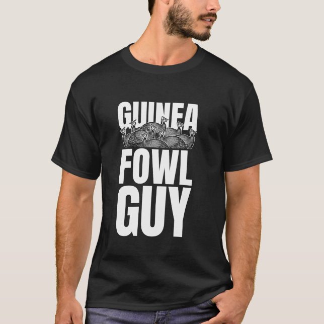 Perlhuhn-Huhn-Vogel-Typ T-Shirt (Vorderseite)