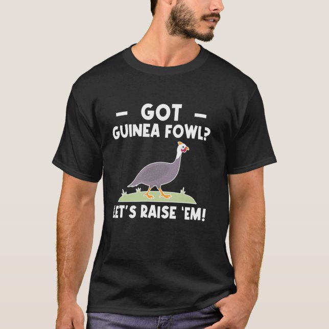 Perlhuhn Hühner Vogel T-Shirt (Vorderseite)