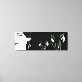 Perlhühner mit hübscher Modedarstellung Leinwanddruck