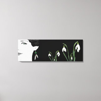 Perlhühner mit hübscher Modedarstellung Leinwanddruck