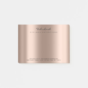 Perliges Rosen-Goldnamen-Netz-Telefonnummer-Rosa Post-it Klebezettel