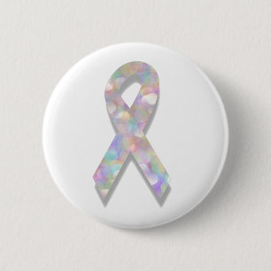 Perlllungenkrebsband Button