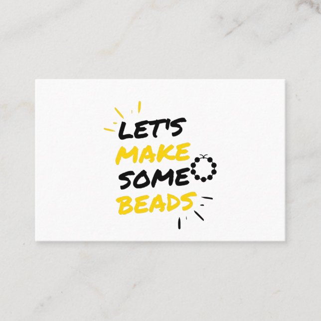 Perlmacher Visitenkarte (Vorderseite)