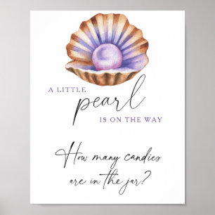 Perlmassendusche Rate wie viele Bonbons Poster