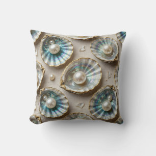 Perlmutt-Abalone-Gold-Austernschale Kissen