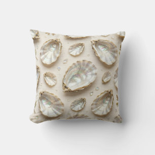 Perlmutt-Abalone-Gold-Austernschale Kissen