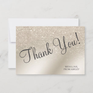 Perlmutt Glitter Ombre Metallic Folie Danke