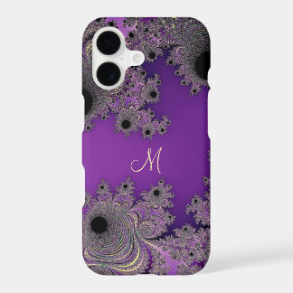 Perlmutteffekt-Violett-Fraktal-Monogramm-iPhone-Hü