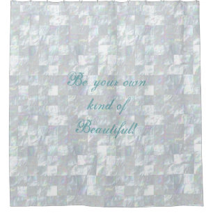 Perlmuttmosaik-Badezimmer Duschvorhang