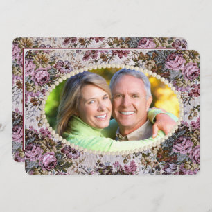 Perlrahmen und Tapestry-Erneuerung Einladung