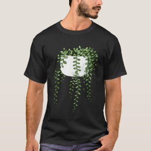 Perlwein-Perlenperlen Curio Rowleyanus blühen T-Shirt