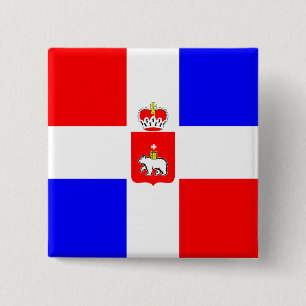 Perm Krai, Russland-Flagge Button