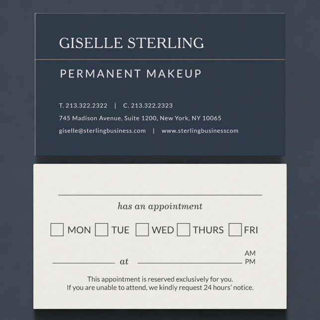 Permanent Makeup Office Appointment Reminder Terminkarte (Von Creator hochgeladen)