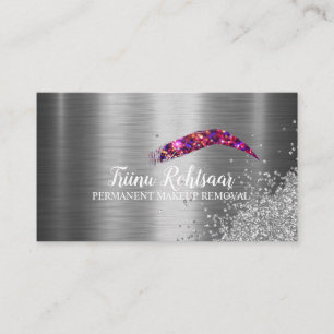 PERMANENT MAKEUP REMOVAL Glitzer Sparkling Busines Visitenkarte