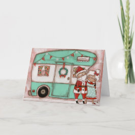 Permanenter Campingplatz - Weihnachtskarte Feiertagskarte