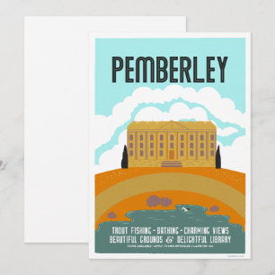 Permberley Vintage Travel Poster Einladung