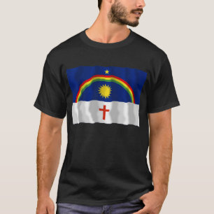 Pernambuco, wellenartig bewegende Flagge T-Shirt