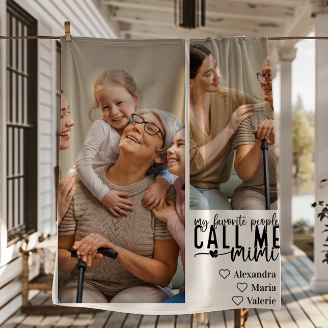 Peronalized 2 Photo Mimi Gift Fleecedecke (Von Creator hochgeladen)