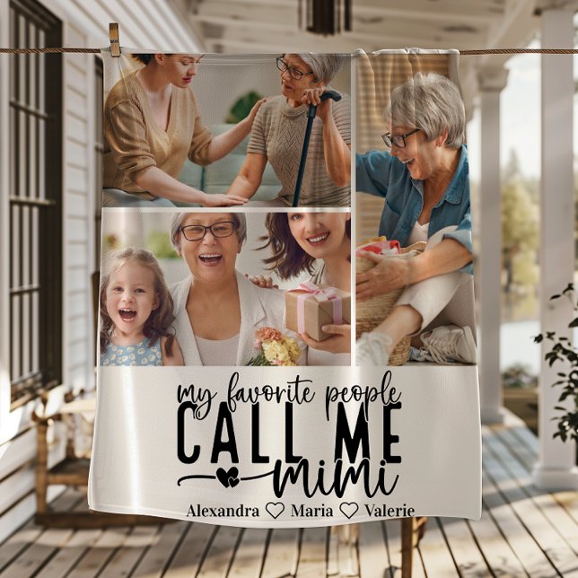 Peronalized 3 Photo Mimi Gift Fleecedecke (Von Creator hochgeladen)