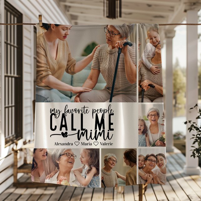 Peronalized 6 Photo Mimi Gift Fleecedecke (Von Creator hochgeladen)