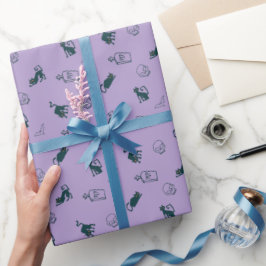 Perpel - Halloween Pattern Geschenkwrap 💀 Geschenkpapier