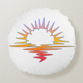 Perpetual Art endless Sunset Rundes Kissen