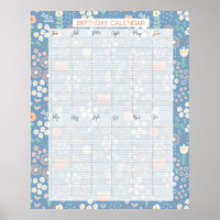Perpetual Evergreen Birthday Calendar Kathrin Legg