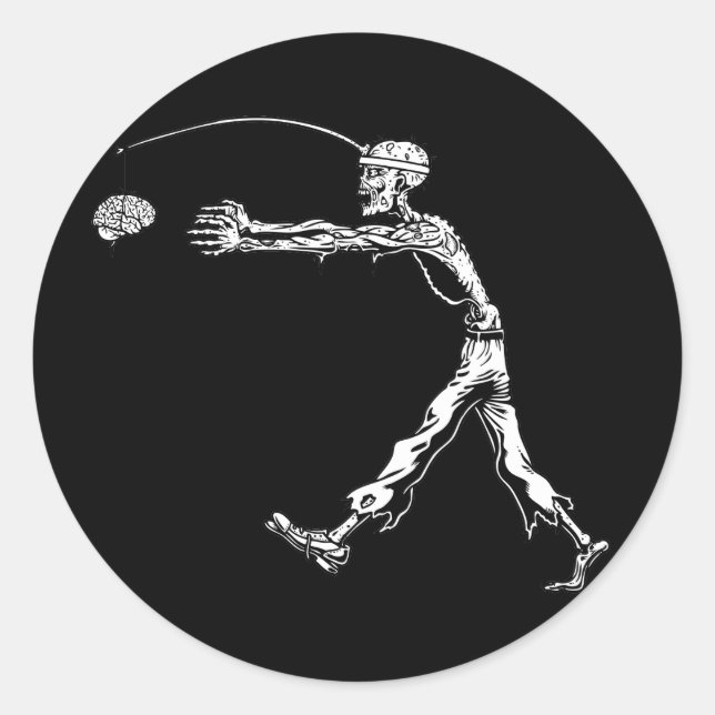 Perpetual Zombie Runder Aufkleber (Vorderseite)