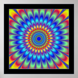 Perpetuelle Emission von Farben Poster