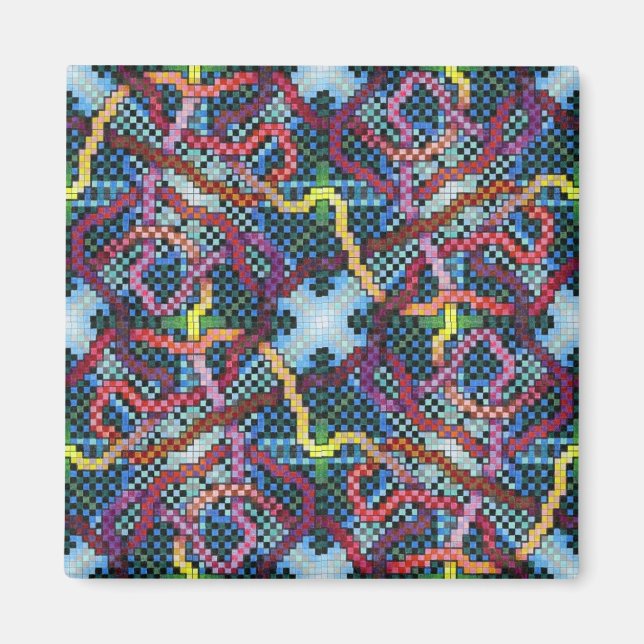 Perpetuelles Puzzle Kinectric Tile 4 Magnet (Vorne)