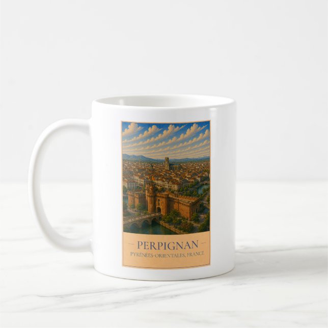 Perpignan Kaffeetasse (Links)
