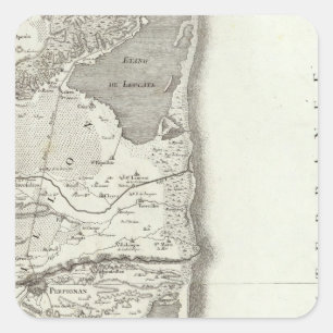 Perpignan Quadratischer Aufkleber