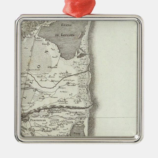 Perpignan Silbernes Ornament (Vorne)