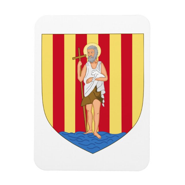 Perpignan-Wappen Magnet (Vertikal)