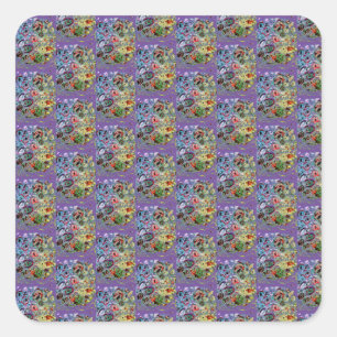 Perpule Passion Quadratischer Aufkleber