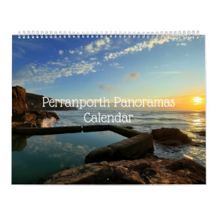 Perranporth Panorama Fotos 18 Monate Kalender