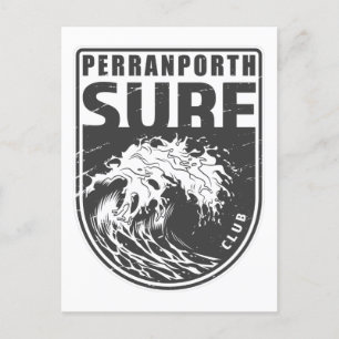 Perranporth Surf Club England Emblem Postkarte