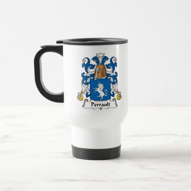 Perrault Familienwappen Reisebecher (Links)