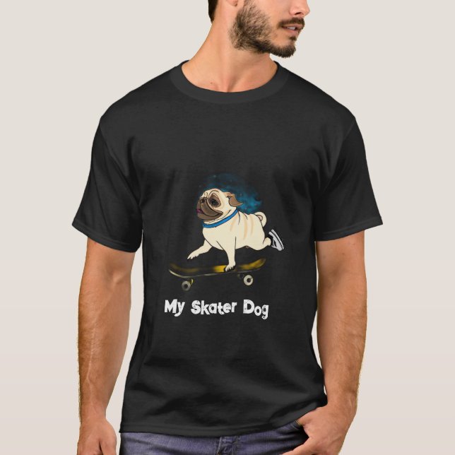Perro Buldog Skater, Su Pasiòn la Patineta ! T-Shirt (Vorderseite)