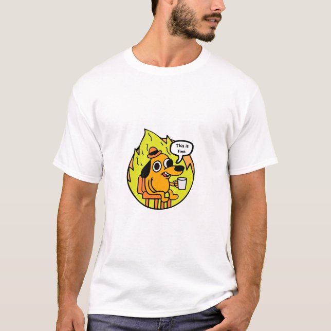 Perro en llamas T-Shirt (Vorderseite)