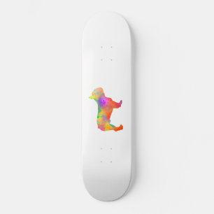 Perro French Bulldog Silueta Skateboard