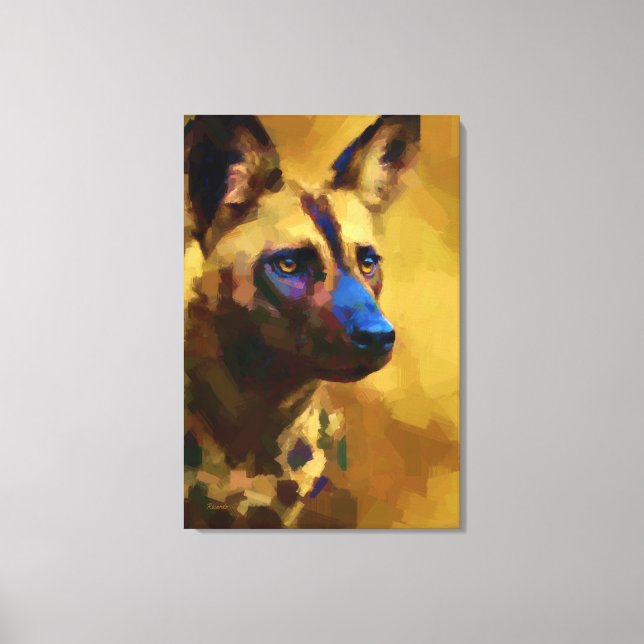 Perro Salvaje Africano Leinwanddruck (Vorderseite)