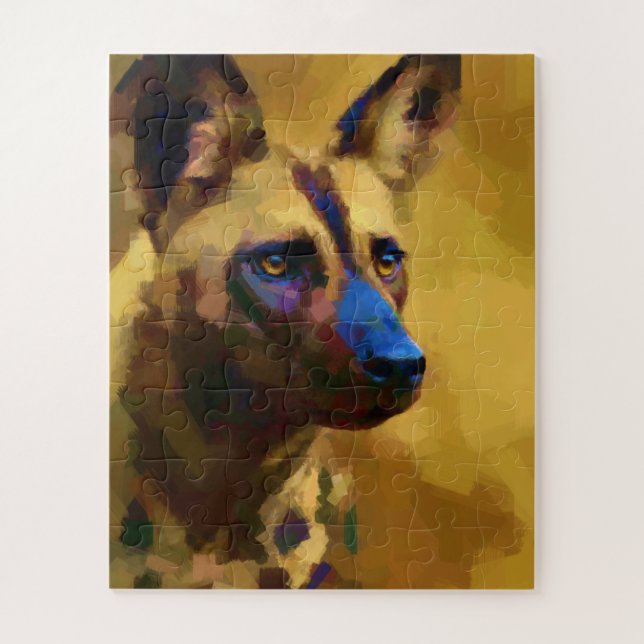 Perro Salvaje Africano Puzzle (Vertikal)