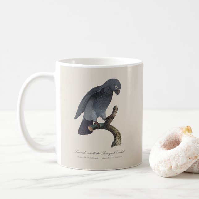 Perroquet Cendre/Timneh-Papagei Kaffeetasse (Mit Donut)