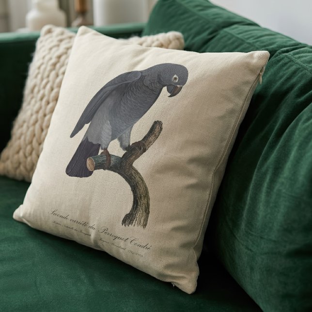 Perroquet Cendre/Timneh-Papagei Kissen (Timneh African Grey Parrot, Psittacus Timneh. Throw Pillow)