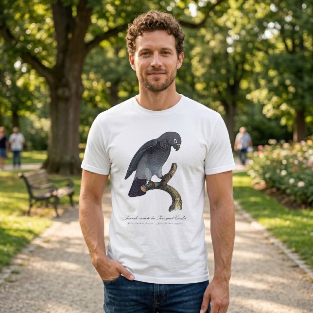 Perroquet Cendre/Timneh-Papagei T-Shirt (Timneh African Grey Parrot, Psittacus Timneh. Men Basic White T-Shirt)
