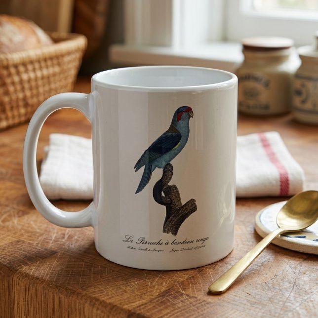 Perruche a bandeau rouge / Musk Lorikeet Kaffeetasse (Musk Lorikeet, Trichoglossus Concinnus. Coffee Mug)